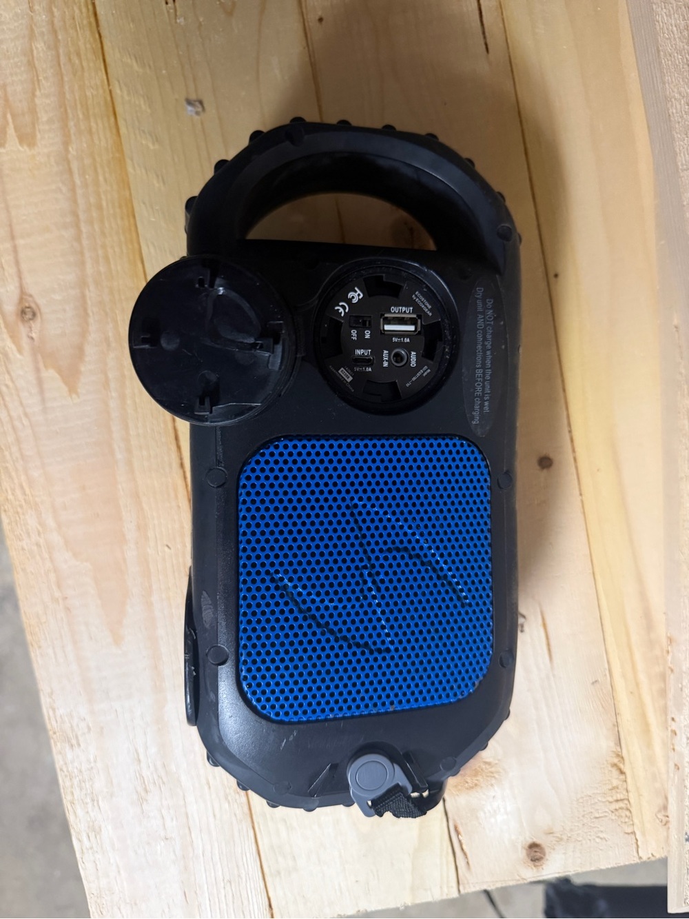Ecoxgear Ecostone Waterproof, floating Portable Bluetooth Speaker - Blue - Picture 8 of 8